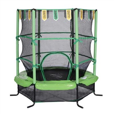 55Inch Kids Trampoline sa zastavama